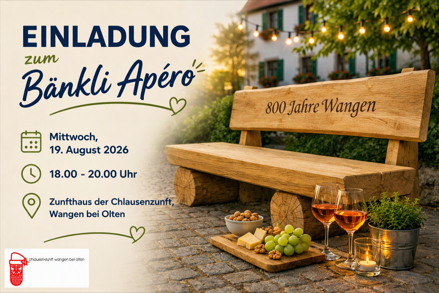 Einladung Bänkli-Apéro
